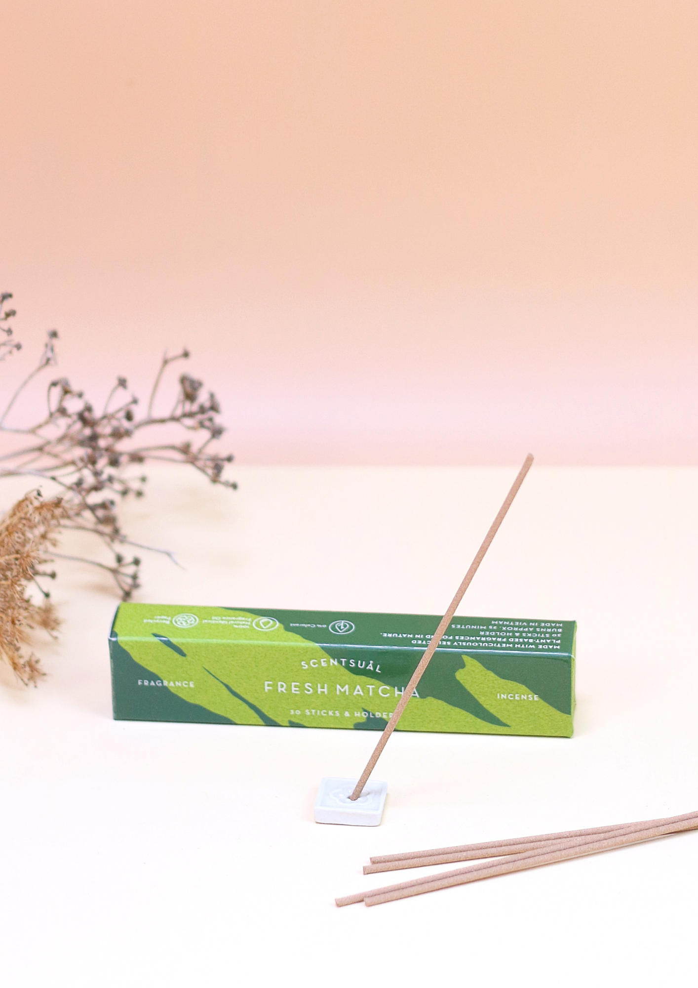 Scentsual Räucherstäbchen Frischer Matcha -- 11g