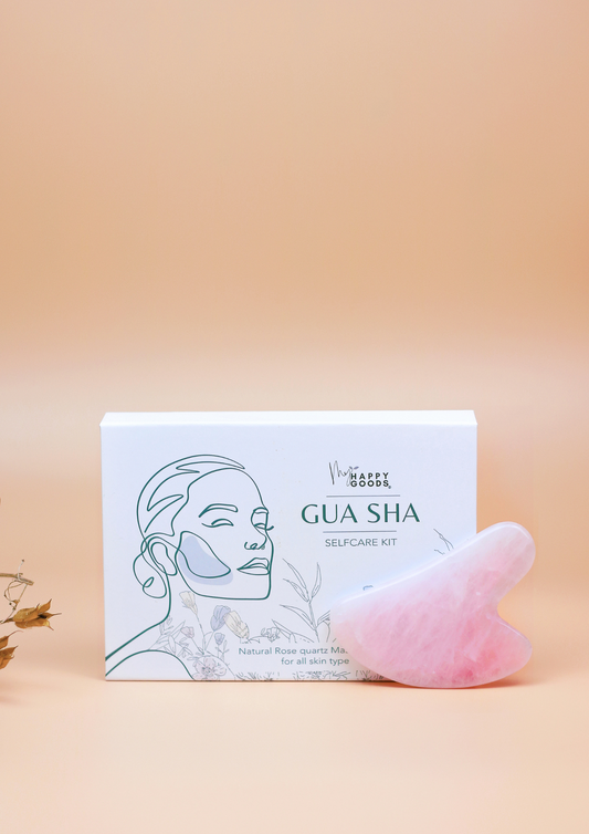 Rosenquarz Gua Sha Massagestein