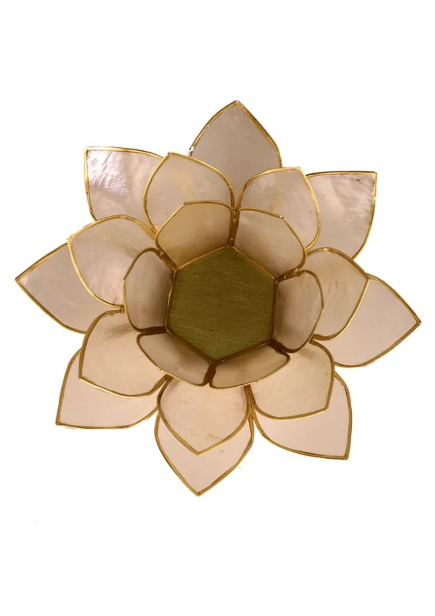 Lotus Teelichthalter Natur