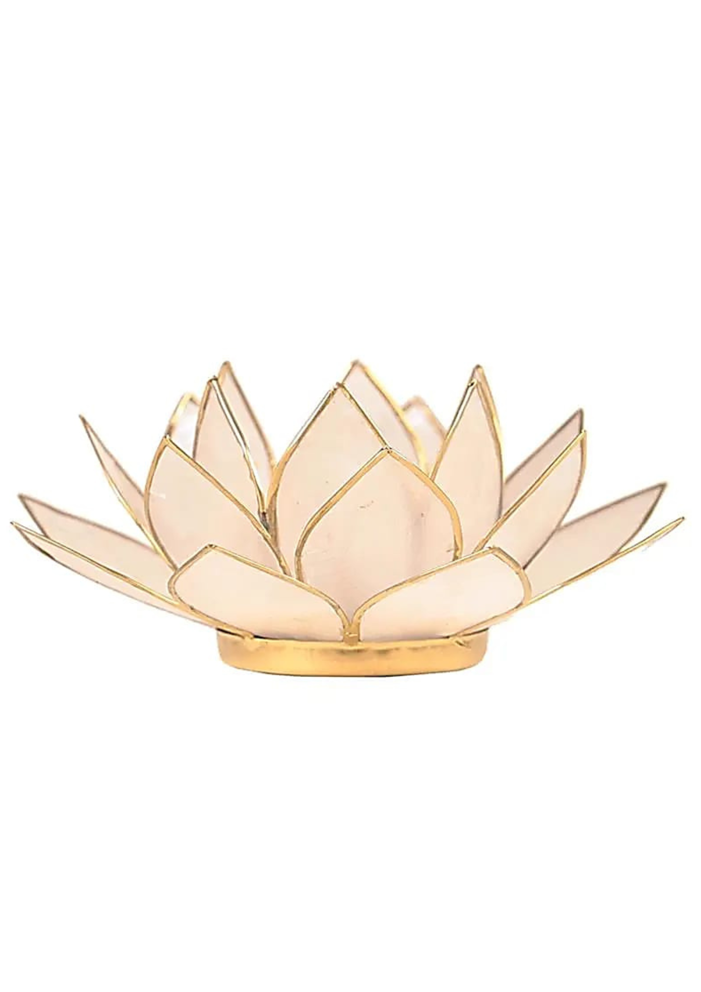 Lotus Teelichthalter Natur