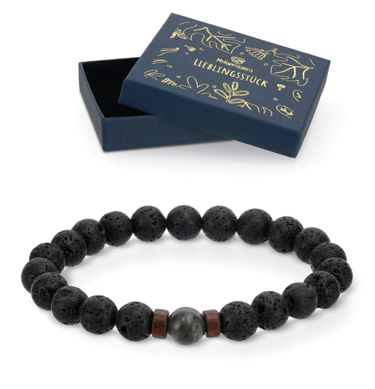 Chakra Perlen Armband 8 mm Naturstein – Yoga Armband aus Naturstein und Heilsteinen Geschenk für Mann und Frau in Geschenkbox