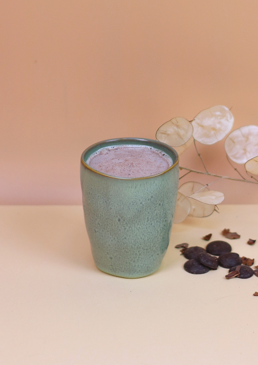 Tasse ‚ Kakao Zeremonie‘ Keramik Grün