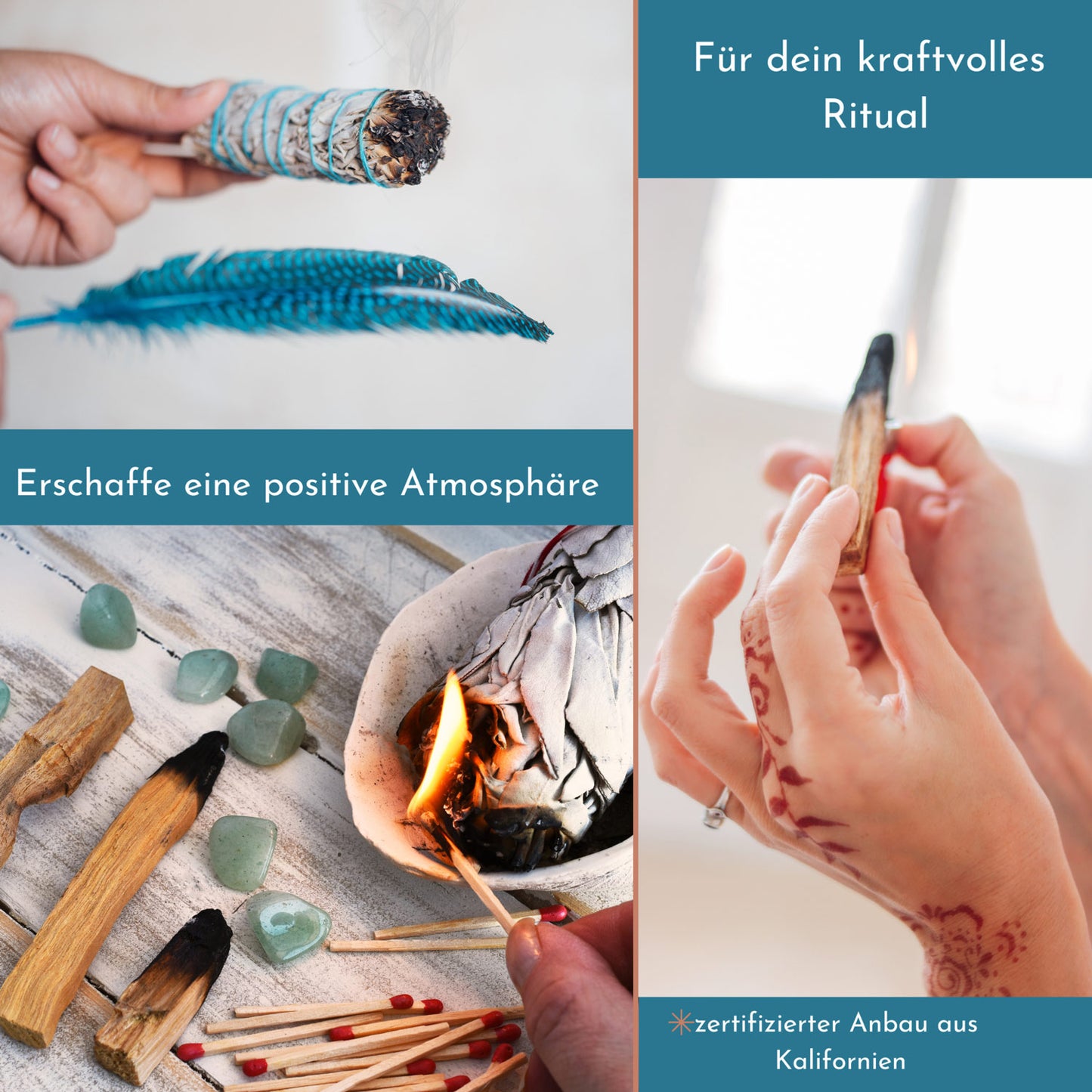 Smudge Kit – Starter- Räucherset mit Abalone Muschel
