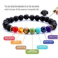 Räucherset - 50 g Palo Santo - 7 Chakra Perlenarmband für Damen und Herren - Yoga Armband - Meditation Inkl. wunderschöner Geschenkbox