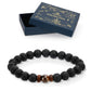 Chakra Perlen Armband 8 mm Naturstein – Yoga Armband aus Naturstein und Heilsteinen Geschenk für Mann und Frau in Geschenkbox