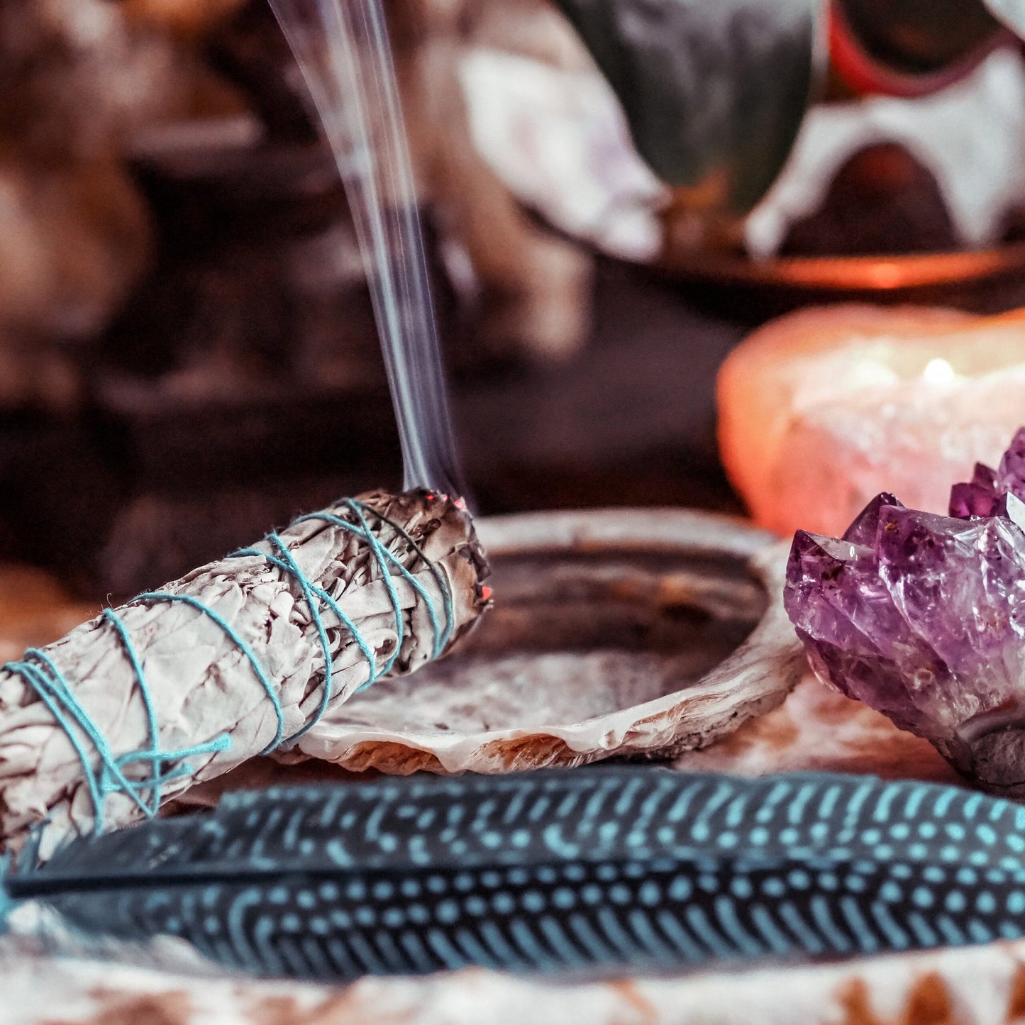 Smudge Kit – Starter- Räucherset mit Abalone Muschel